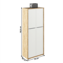 Polcos szekrény, artisan tölgy/fehér, RIOMA TYP 07