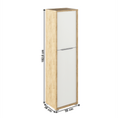 Polcos szekrény, artisan tölgy/fehér, RIOMA TYP 08