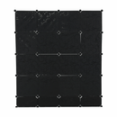 Moduláris szekrény szervező, fekete/tejfehér, RODAN TYP 2