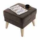 Puff, taupe-szürke-barna/bükk, RODEZA