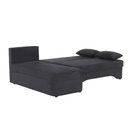 Sarokülőgarnitúra, sötétszürke mix, POLARIS NEW