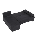 Sarokülőgarnitúra, sötétszürke mix, POLARIS NEW