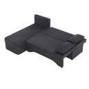 Sarokülőgarnitúra, sötétszürke mix, POLARIS NEW