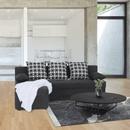 Sarokülőgarnitúra, sötétszürke mix, POLARIS NEW