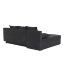 Sarokülőgarnitúra, sötétszürke mix, POLARIS NEW