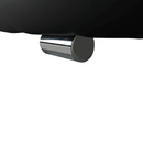 Sarokülőgarnitúra, fekete/fekete melír, TRAMP