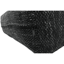 Sarokülőgarnitúra, fekete/fekete melír, TRAMP