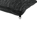 Sarokülőgarnitúra, fekete/fekete melír, TRAMP