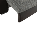 Sarokülőgarnitúra, barna/szürkésbarna melír, TRAMP