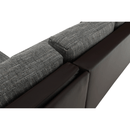 Sarokülőgarnitúra, barna/szürkésbarna melír, TRAMP
