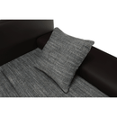 Sarokülőgarnitúra, barna/szürkésbarna melír, TRAMP