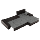 Sarokülőgarnitúra, barna/szürkésbarna melír, TRAMP