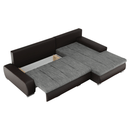 Sarokülőgarnitúra, barna/szürkésbarna melír, TRAMP