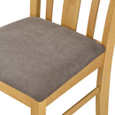 Étkezőgarnitúra 1+4, világos sonoma tölgy/sötétbarna, ROIS SET