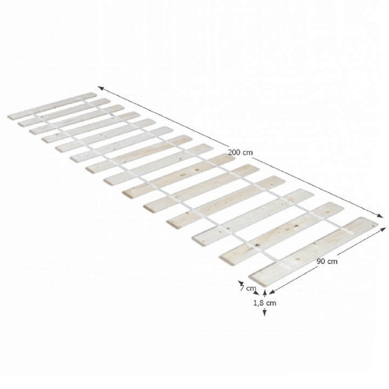 Lécezett ágyrács, 90x200 cm,  PLAZA