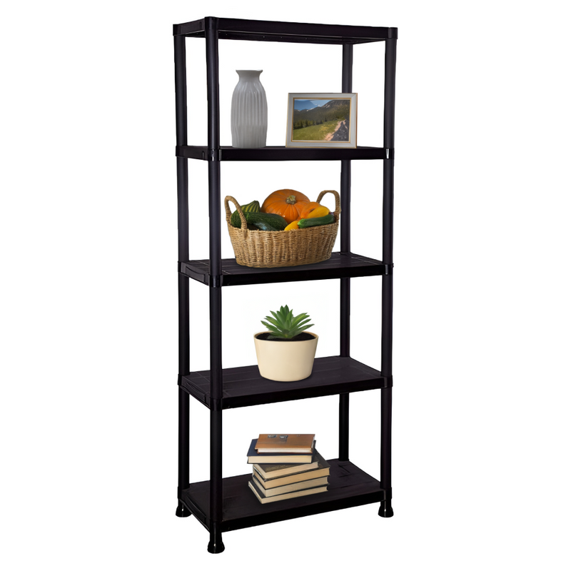 Polcállvány, fekete, ROMEN