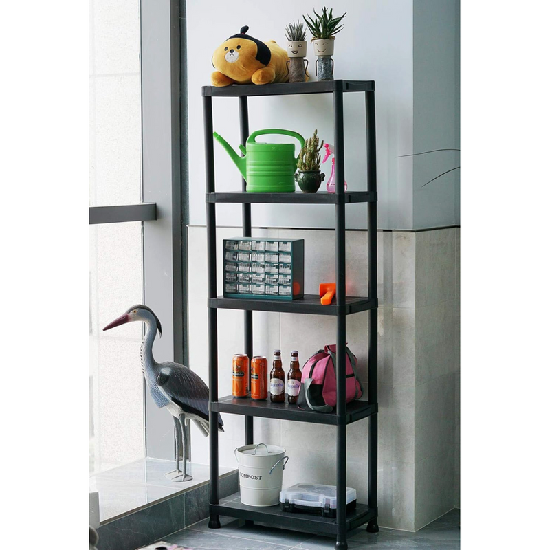 Polcállvány, fekete, ROMEN