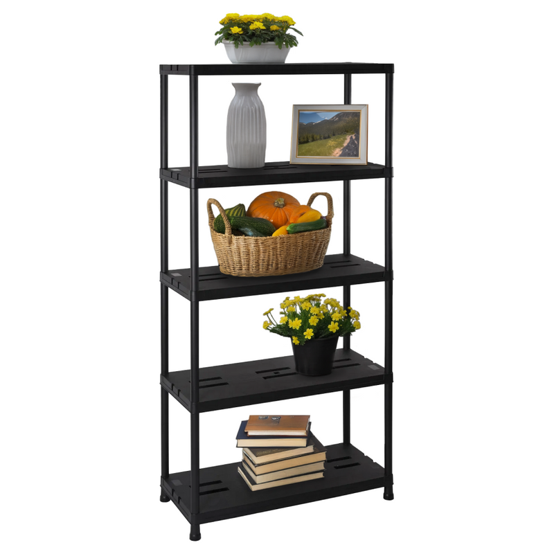 Polcállvány, fekete, ROMEN