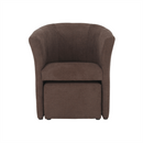 Klub fotel puffal, barna, ROSE