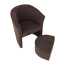 Klub fotel puffal, barna, ROSE