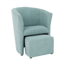 Klub fotel puffal, mentol, ROSE