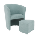 Klub fotel puffal, mentol, ROSE