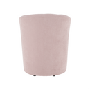 Klub fotel puffal, rózsaszín, ROSE