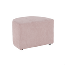 Klub fotel puffal, rózsaszín, ROSE