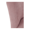 Klub fotel puffal, rózsaszín, ROSE