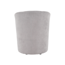 Klub fotel puffal, szürke, ROSE