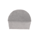 Klub fotel puffal, szürke, ROSE