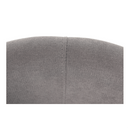 Klub fotel puffal, szürke, ROSE