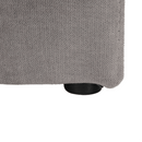 Klub fotel puffal, szürke, ROSE