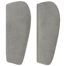 vidaXL világosszürke bársony rugós ágy matraccal 100 x 200 cm