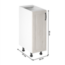 Alsó szekrény, fehér/ északi lucfenyő, bal, ROYAL D30