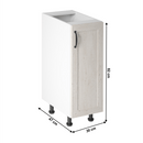 Alsószekrény, fehér/sosna északi, jobbos, ROYAL D30