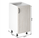 Alsószekrény, fehér/sosna északi, jobbos, ROYAL D40