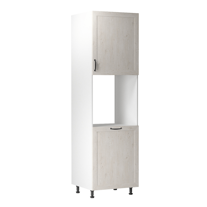 Hűtőgép szekrény, fehér/sosna északi, jobbos, ROYAL D60P