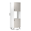 Hűtőgép szekrény, fehér/sosna északi, jobbos, ROYAL D60P