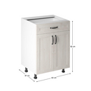 Alsószekrény, fehér/északi sosna, ROYAL D60S1