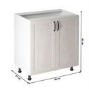 Alsószekrény, fehér/sosna északi, ROYAL D80