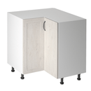 Alsó sarokszekrény, fehér/északi sosna, jobb, ROYAL D90N