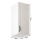 Felsőszekrény, fehér/sosna északi, jobbos, ROYAL G30