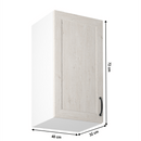 Felsőszekrény, fehér/északi sosna, balos, ROYAL G40