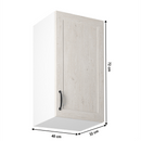 Felsőszekrény, fehér/sosna északi, jobbos, ROYAL G40