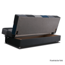 Kanapé, mustár színű anyag/szürke, ALABAMA