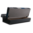 Kanapé, kék színű anyag/szürke, ALABAMA