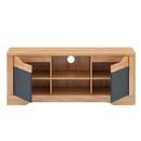 TV asztal B, tölgy craft arany/grafit szürke, FIDEL