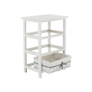 Komód, 3 fiókos, régi fehér, RUBY 3