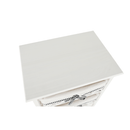 Komód, 3 fiókos, régi fehér, RUBY 3